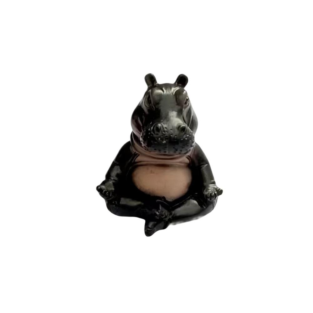 with Meditation Asanas Pose Yoga Hippo Statue  for Instructors Beginners StyleB
