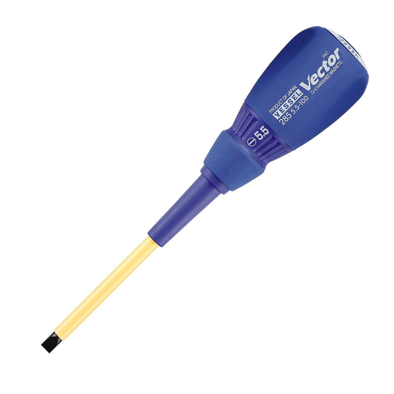 

VESSEL Vector Electrician s Screwdriver with Shaft Cover -5.5 x 100 285