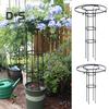 Kovové zahradní mříže pro popínavé rostliny Deštník Top Cage Trellis Vertikální podpěra rostlin Věž stoupací rám pro hrnkové rostliny Popínavé květiny