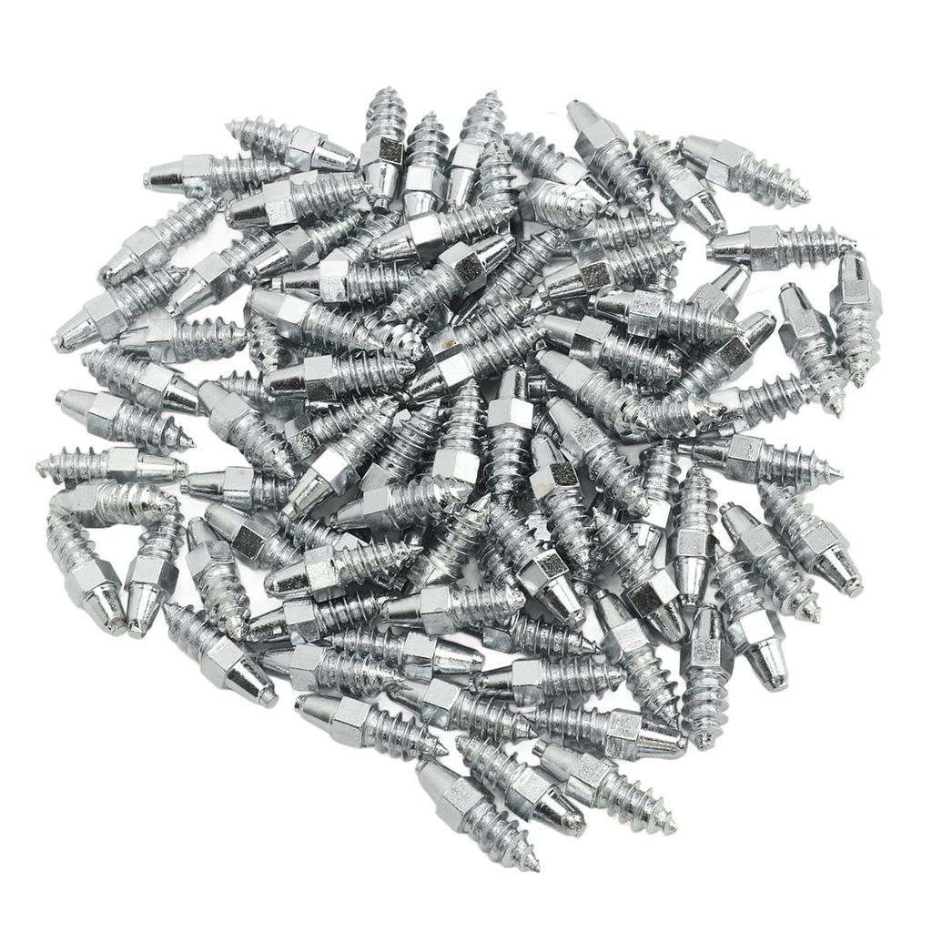100PCS Tire Spikes Carbide Alloy 21mm Prevent Slip Wheel Tyre Studs for Car Truck Bicycle Boot Motorcycle ATV SUV