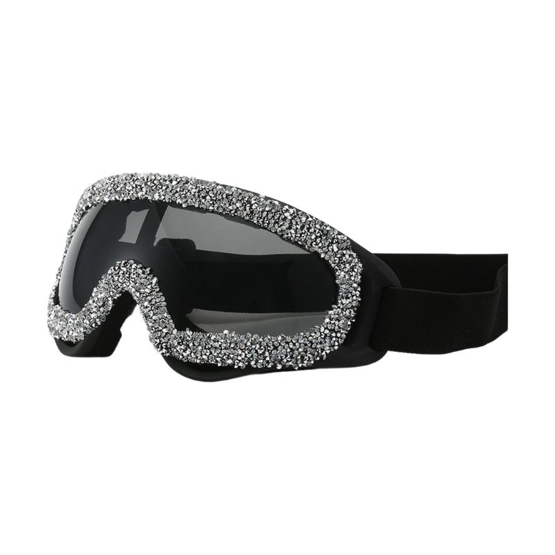 

Стильные защитные очки со стразами для велосипедистов, обеспечивающие защиту от пыли и комфорт при езде на мотоцикле и катании на лыжах