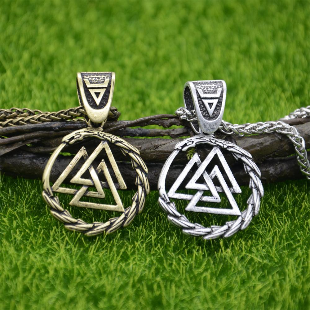 Goth Ouroboros Norse Vintage Dragon Necklace Pendant Gothic Accessories Amulet Viking Runes Jewelry Neclaces Women Men