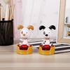 Creative Lucky Dog Car Ornament Figurine - Cartoon Toy Car Accessory Gift