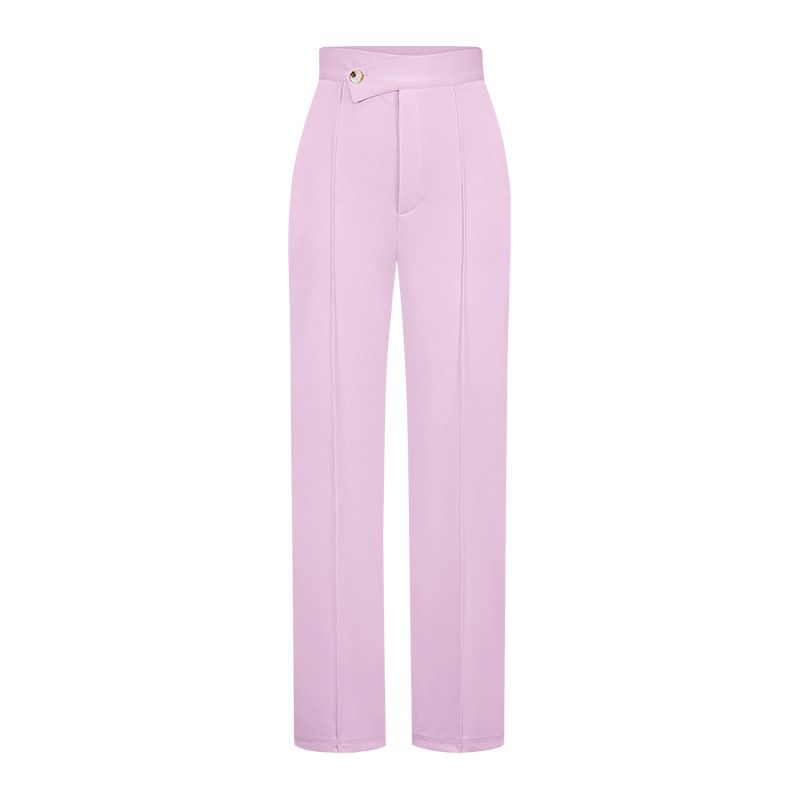 

Micro Flared Wide Leg Pants Female New Arrival Elegant Bootcut Pants Easiest for Match Fashionable Wide Leg Pants Light purple XL