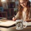 Nativity Coffee Mug 350ml Manger Scene Festival Mug Aesthetic Drinking Cups Easy-to-Hold Handle Mugs For Home Kitchen Coffee Bar