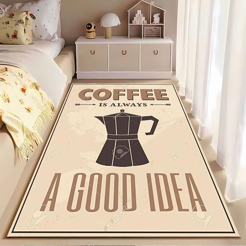 Coffee Always a Good Idea Suitable As a Non-slip Mat for the Living Room or Bedroom Sofa