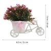 Artificial Bonsai Potted Plant Bicycle Decor Realistic Fake Bonsai for Home Office Table Desktop Adornments Small Faux Plant