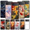 Goldfisch Schwimmt Hart PC Handyhülle Für Samsung Galaxy Z Flip 7 6 5 4 Schwarze Abdeckung Für Galaxy Z Flip 3 Faltbare Schale Fundas Tasche