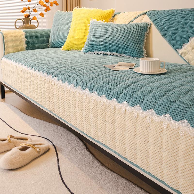 Sofa Cushion Autumn and Winter, New Winter Plush Sofa Cover Cushion Cover, High-quality Armrest, Protective Shell