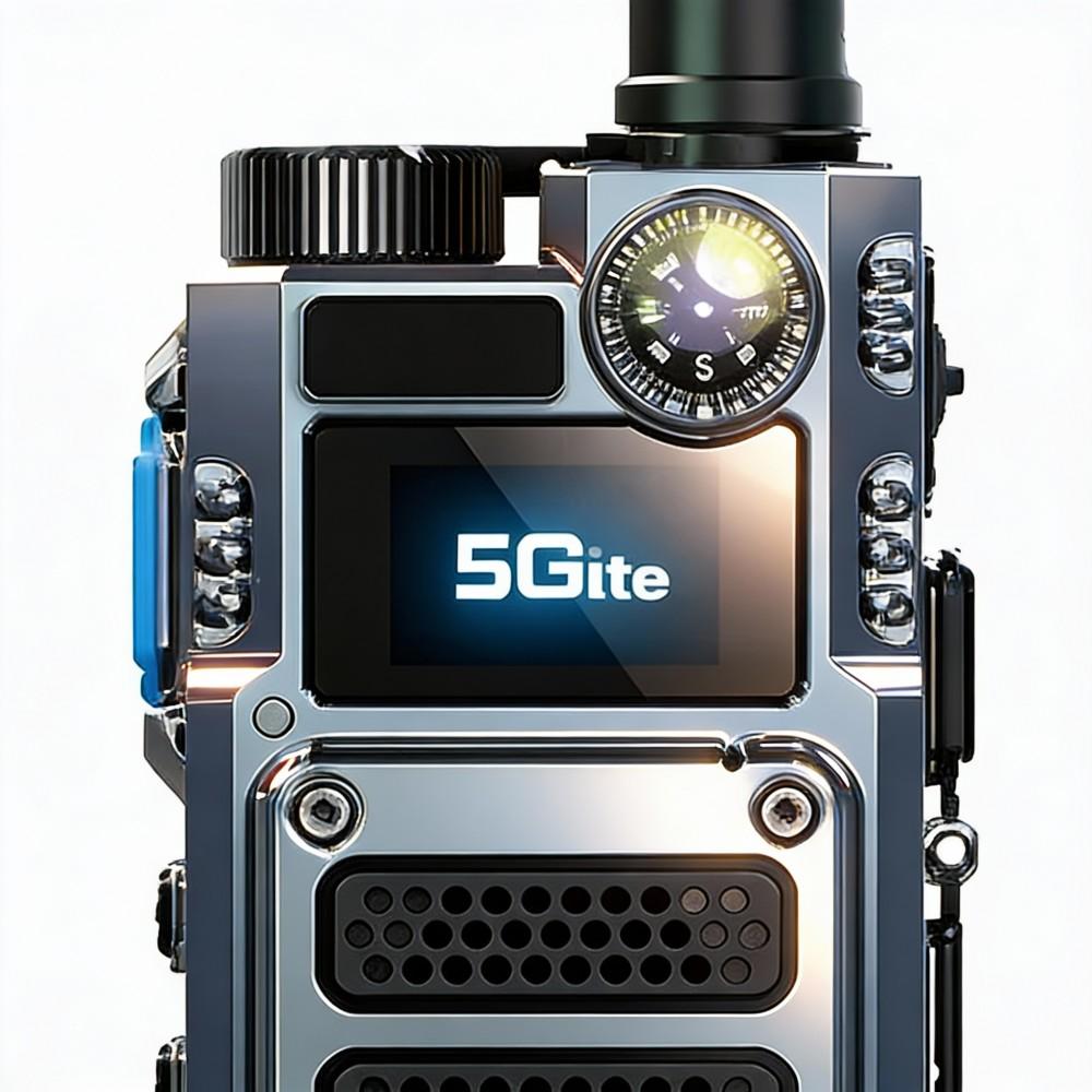 Globales 4G-Walkie-Talkie, öffentliches Außennetz mit Infrarot-Laserkompass, Zweiwege-Taschenlampe, globaler 6800-mAh-Akku für den Außenbereich
