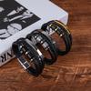 Stainless Steel Leather Rope Bracelet for Men Punk Style Hand-woven Multi-layer Braided Leather Bracelet Accessories