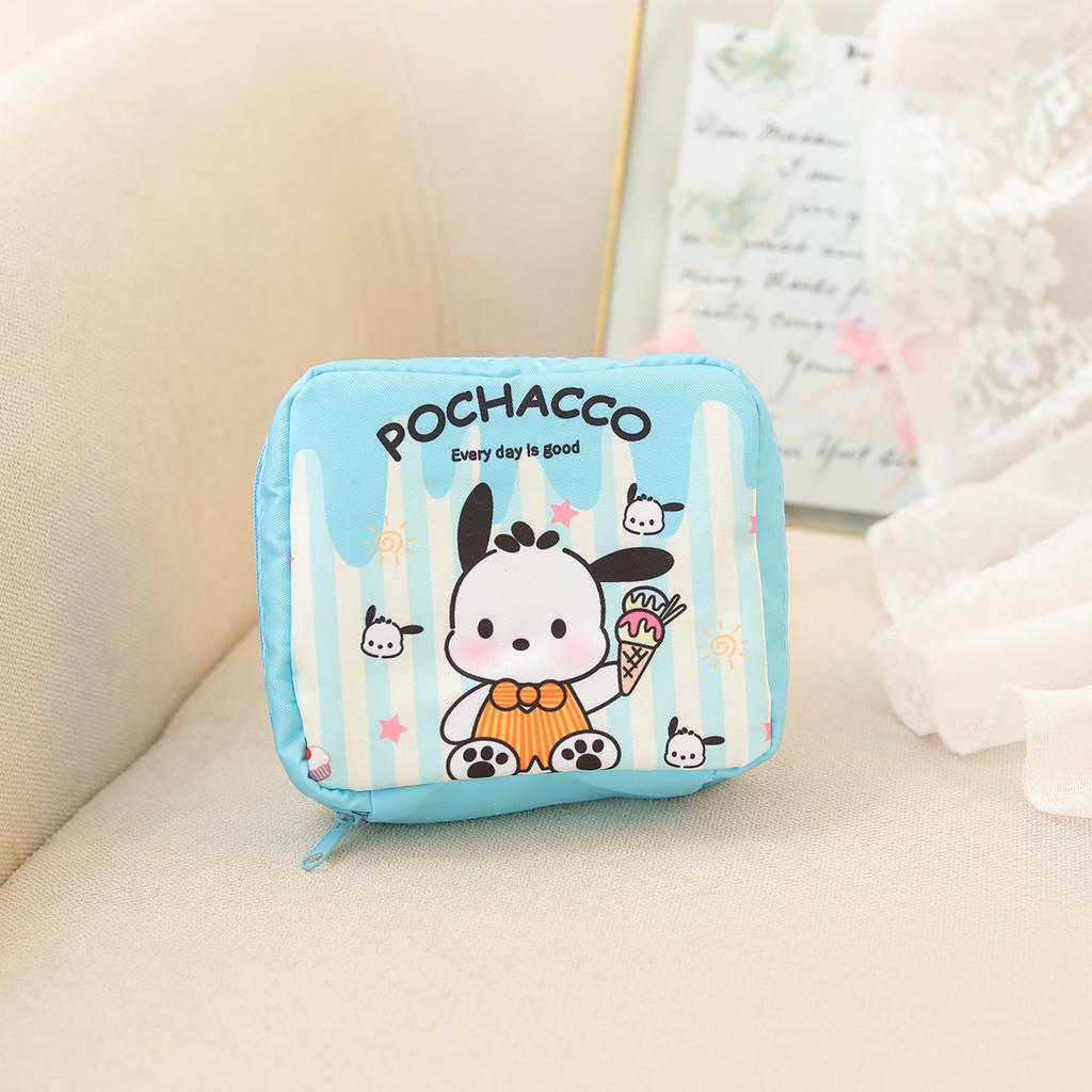 Cartoon Pattern Stripe Sanitary Item Bag For Travel And Storage Home