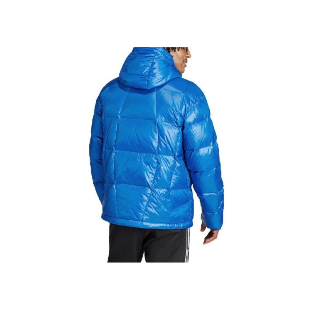 Adidas Originals Down Puffer Jacket With Cuff Detail Men Jackets Bird-Feather-Blue IR7130