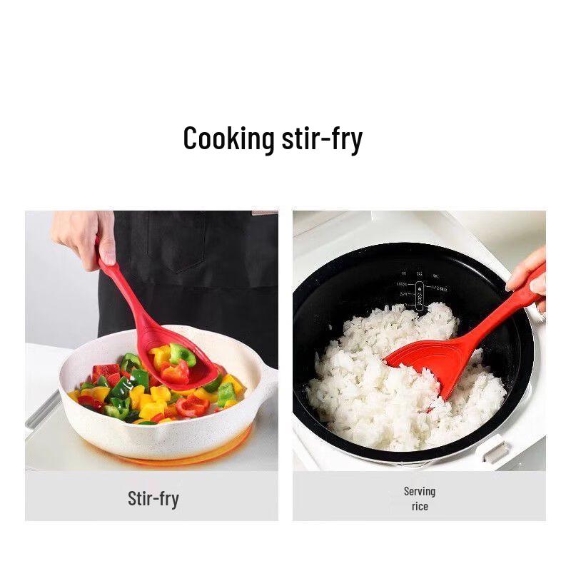 Pabei 2-in-1 Silicone Stir-fry & Soup Spatula