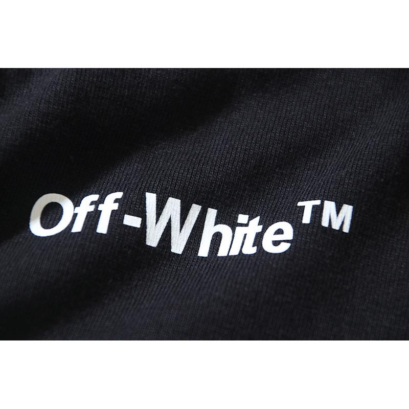 1189 Off-White 2025 Summer New Wave Stripe Pattern Printed Short Sleeved T-shirt for Men and Women