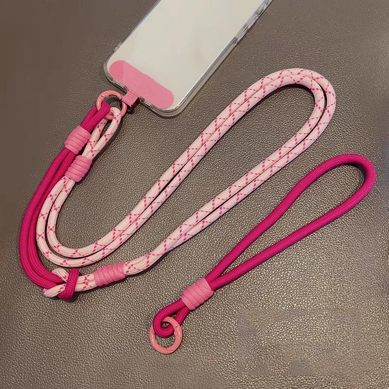 3-in-1 120cm Crossbody Handy-Hängeseil Nacken-Lanyard Armband Abnehmbares Handy-Lanyard Wasserbecher-Hängeseil