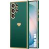 Heart Case - BOOLING - for Samsung Galaxy S26 Ultra - Soft Anti-Scratch Silicone Night Green
