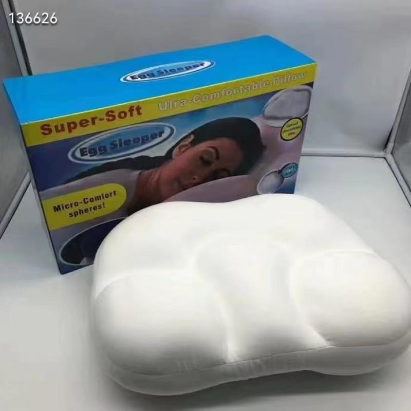 Memory Foam Cloud Pillow Neck Lumbar Support Breathable Cotton Cover Modern Minimalist Throw