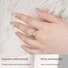 Thumb Ring Hollow Star Shape Adjustable Opening Design Finger Ring Titanium Steel Finger Band Versatile Jewelry Gift