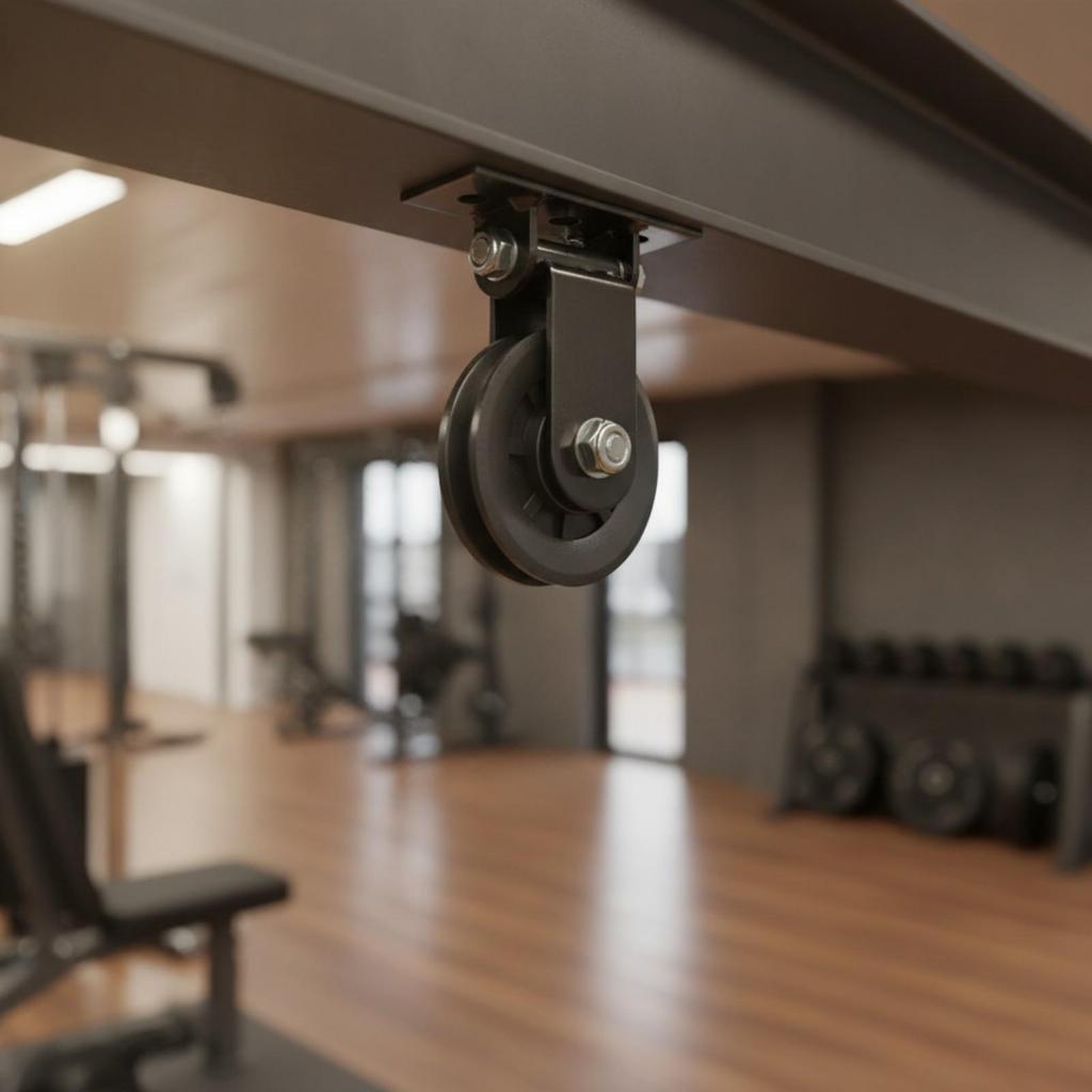 Swiveling Pulley Bracket Robust Gym Hardware Compact