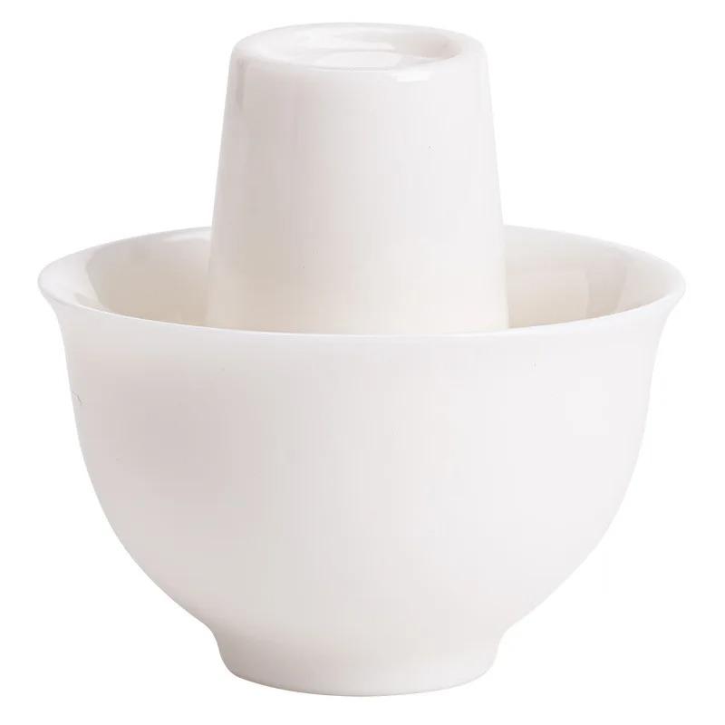 Weiße Porzellan-Teetasse Schafsfett-Jaspis Chinesische Kleine Teeverkostungs-Teegeschirr-Tasse Duft-Teetassen Kung Fu Tassen-Set