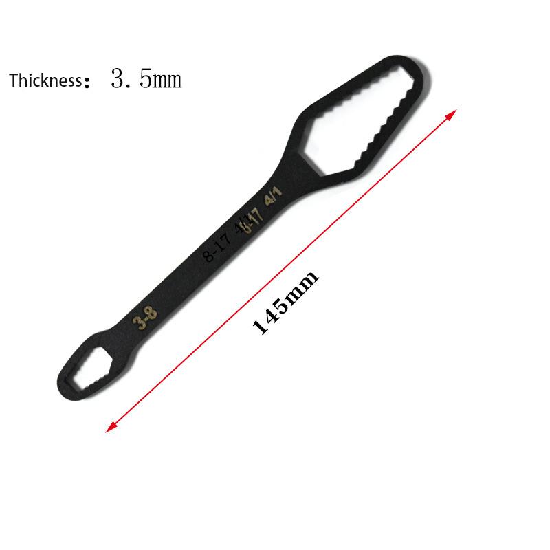 8-17mm 8-22mm Universal Torx Wrench Self-tightening Adjustable Glasses Wrench Board Double-head Torx Spanner Hand Tools