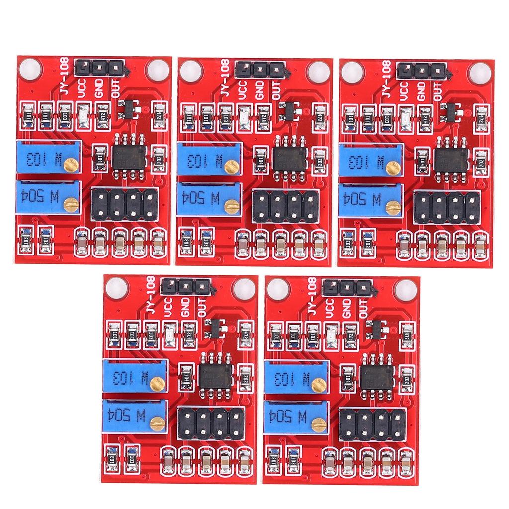 5Pcs NE555 Pulse Module Frequency Duty Cycle Adjustable Module Squares Wave Signal Generator