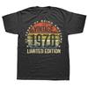 Vintage 1970 Limited Edition 55YearOld Gifts 55th Birthday Tshirt Men Hip Hop Oversized T Shirt 100 Cotton Comfort Tshirts