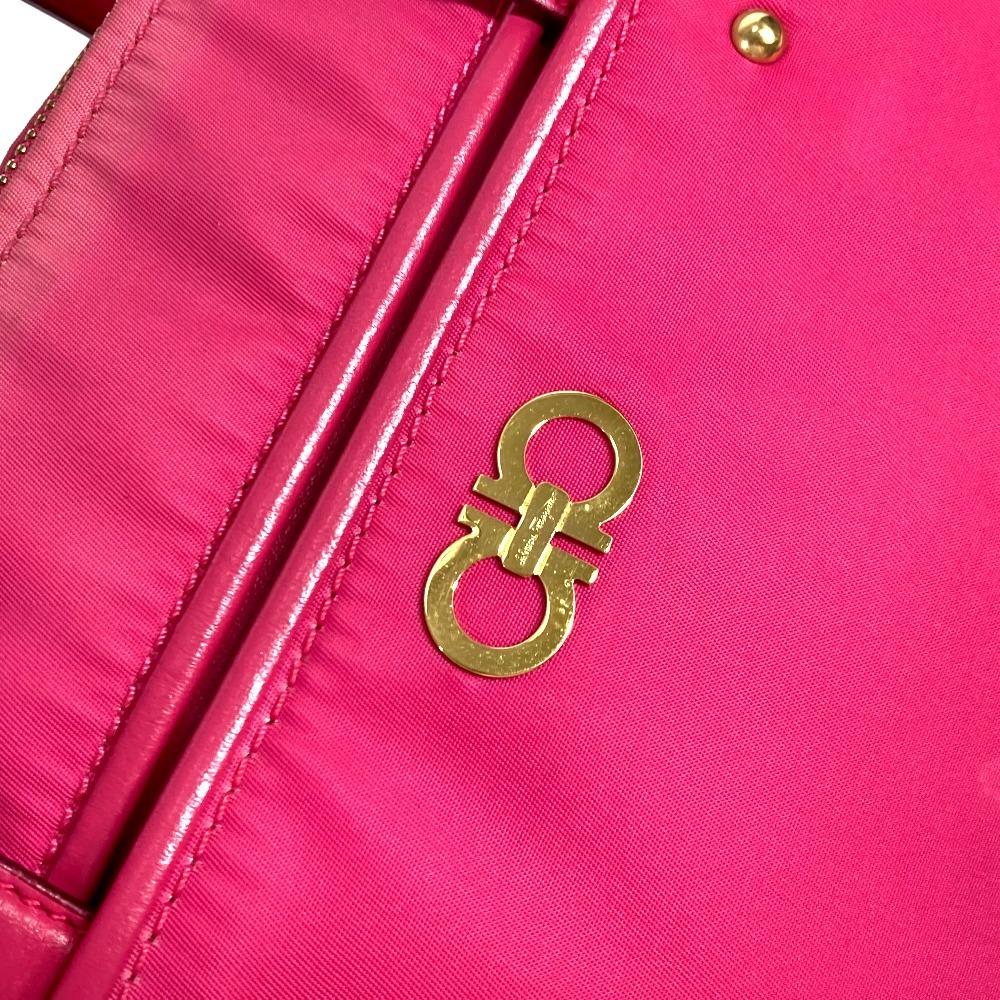 Salvatore Ferragamo Gancini logo 2WAY Tote Bag Shoulder Bag Crossbody Hand Bag