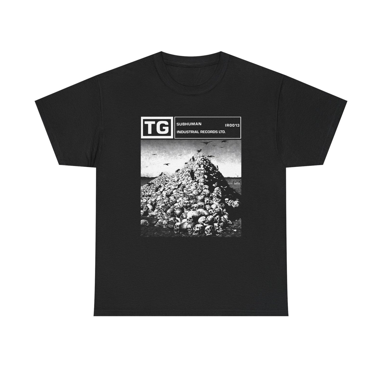 Throbbing Gristle Subhuman Shirt, Industrial Music Band Tee, Vintage Experimental Noise Rock T-Shirt, TG Industrial Records Fan Gift M