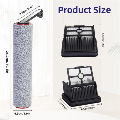 B69A Replacement Parts Kit For Dreame H12 Pro, H12 Dual Include Filters,Brush Rollers