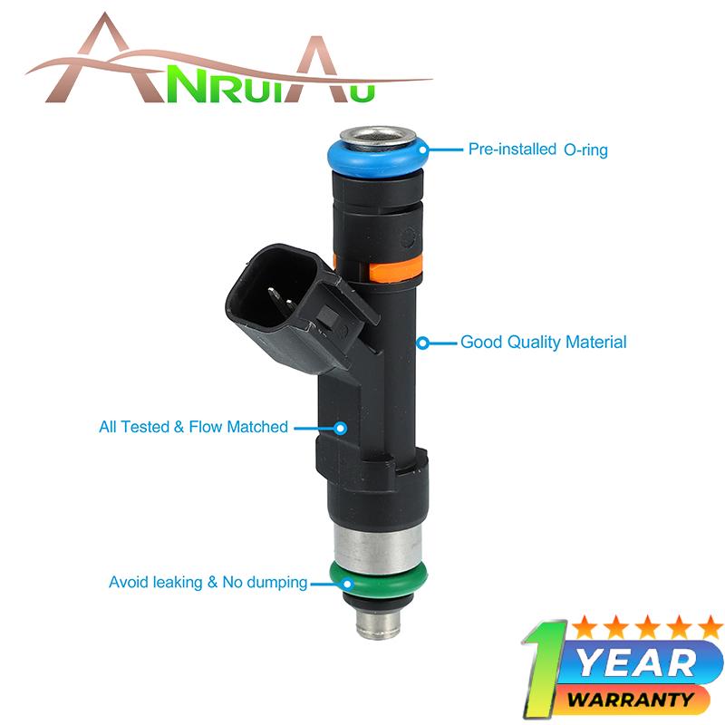 New 4Pcs Fuel Injector 4 Holes 0280158179 Compatible with Lincoln MKZ Ford C-Max EcoSport Focus Fusion Transit Connect 2008-2016