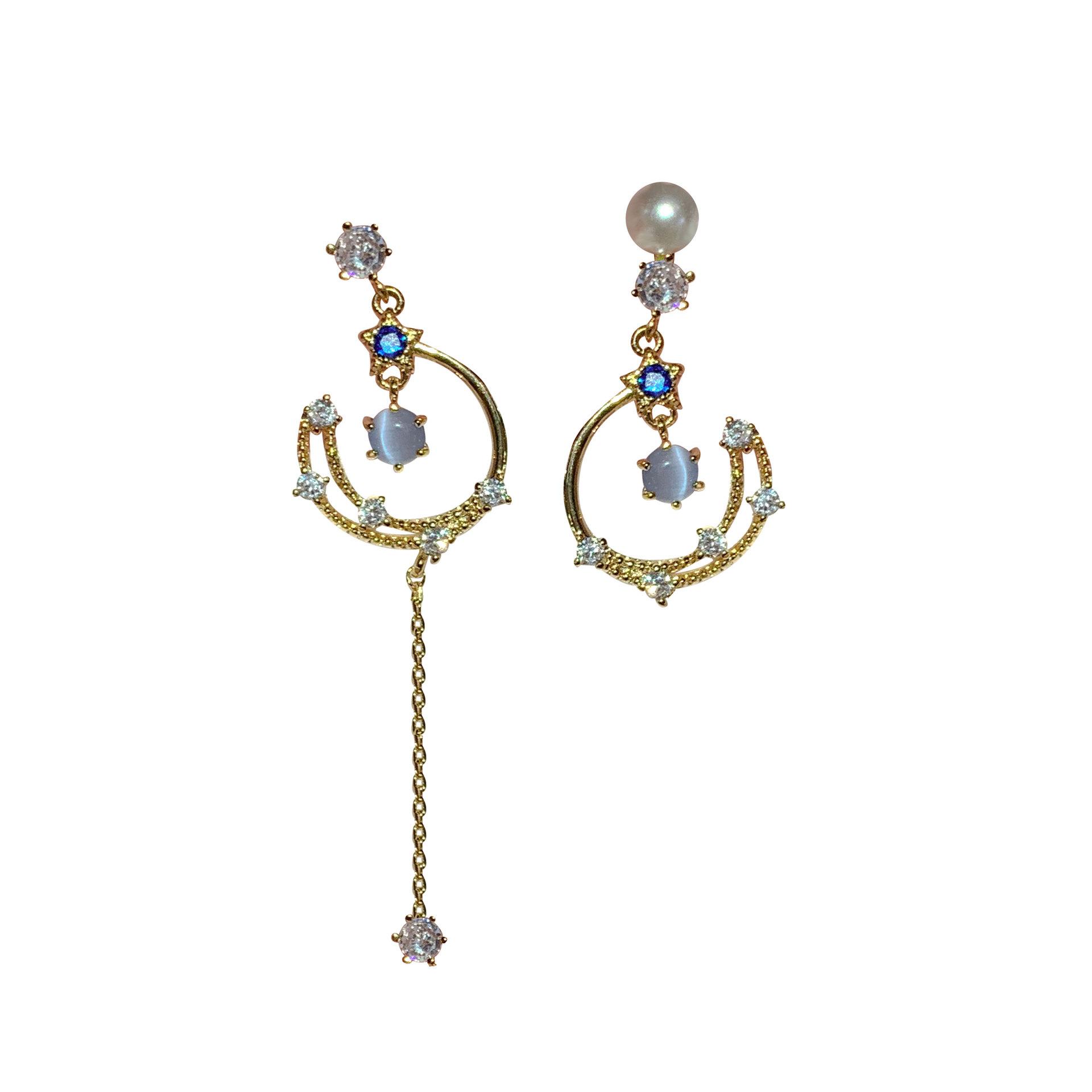 

Асимметричные женские серьги с кисточками Картина маслом Эльф Ретро