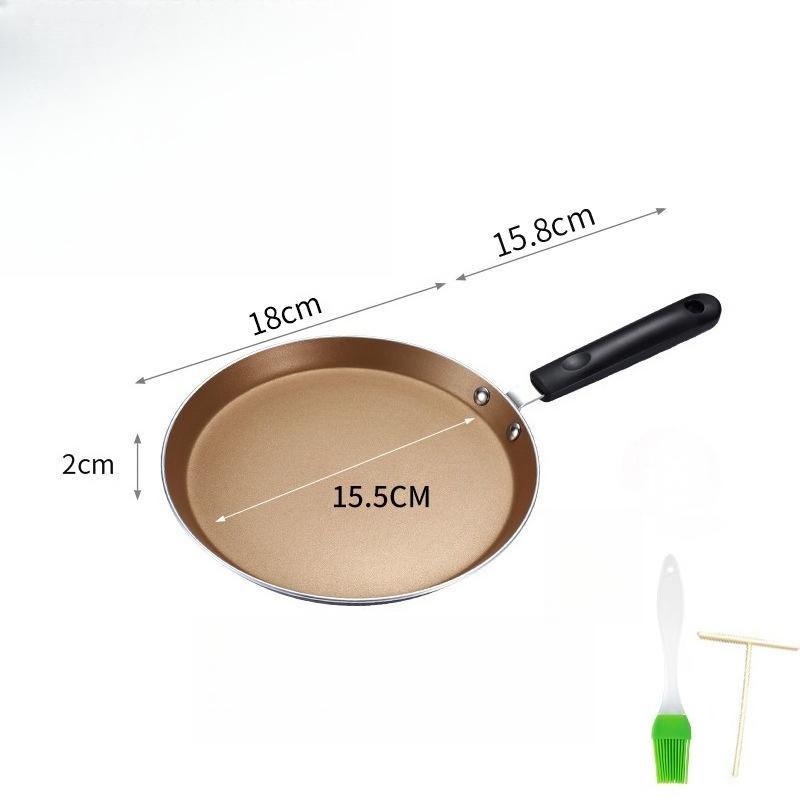 Non-Stick Frying Pan Flat Bottom Frying Pan Easy To Clean Kitchen Fried Eggs Pancake Baking for Gas Stoves and Induction Cookers
