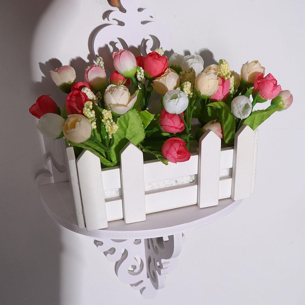 Room Decor Sharp Point Wall-mounted Floating Wall Shelf Flower Pot Rack Display Rack Storage Board