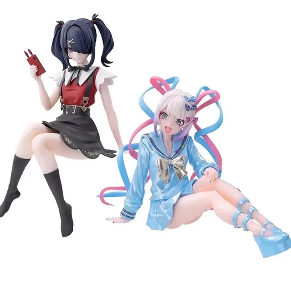 Anime NEEDY GIRL OVERDOSE Figures Cute Rain Action Figures Beautiful Girl Model PVC Figurine Collection Desktop Birthday Gifts