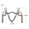 Horse Snaffle Bit Equestrian Connector Accessory, Cheek for Harness Supplies Heavy Duty,
