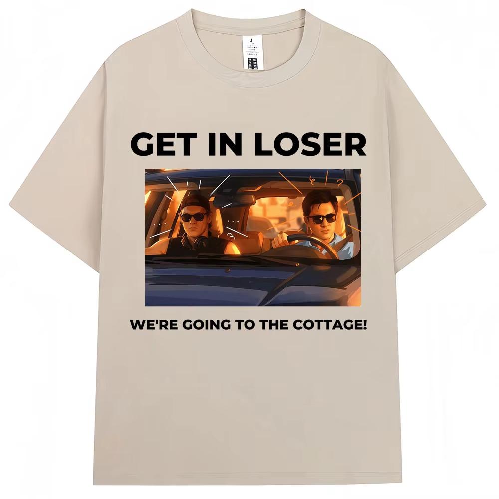 Heated Rivalry Funny Meme Graphic T Shirt I'm Coming The Cottage Hollanov Men Women Vintage T-shirts Loose Cotton T Shirts