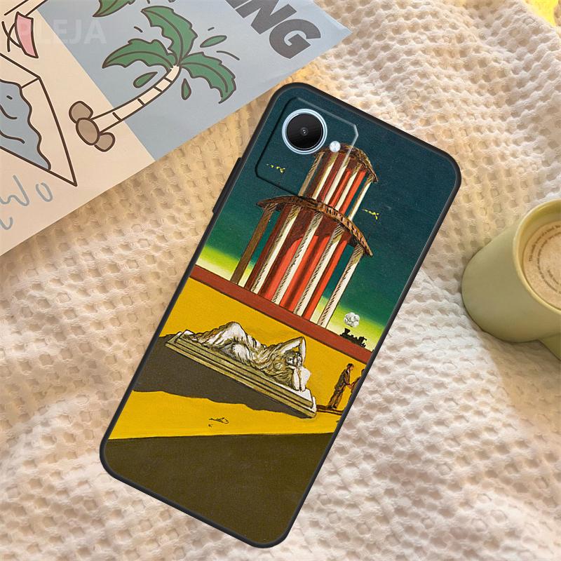 Giorgio De Chirico Art Case For Realme 15 11 12 13 14 Pro Plus C65 C67 C71 C63 C61 C55 C51 C53 C35 C75 GT6 GT7 Pro