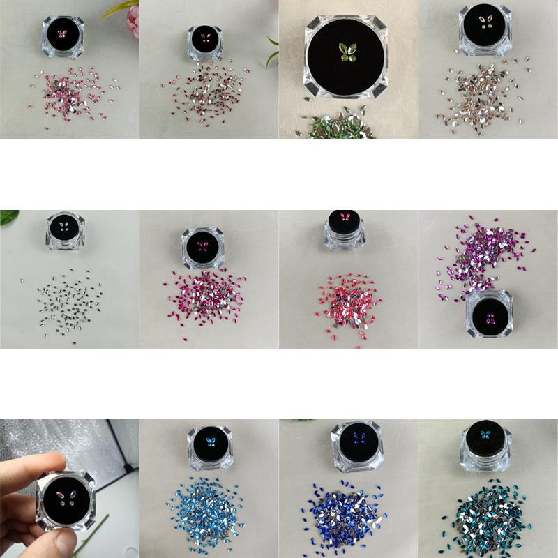 4Pcs Dental Teeth Gems Clear  Tooth Gem Ornaments Jewelry 