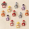 Farmhouse Style Christmas Decor Snowman Wooden Ornaments 2D Flat Vintage Xmas Tree Hanging Hand Painted Holiday Decoration Cute Winter Ornament for