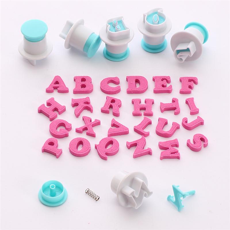 Baking Pastry Mold Letter Fondant Cookie Chocolate Biscuit Cutter Upper&Lowercase Alphabet and Number DIY Cake Decorating Tools
