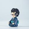 Cartoon Anime Toys and Figurines of Tanjirou, Zenitsu and Inosuke From 'Demon Slayer  As Decorative Desktop Ornaments