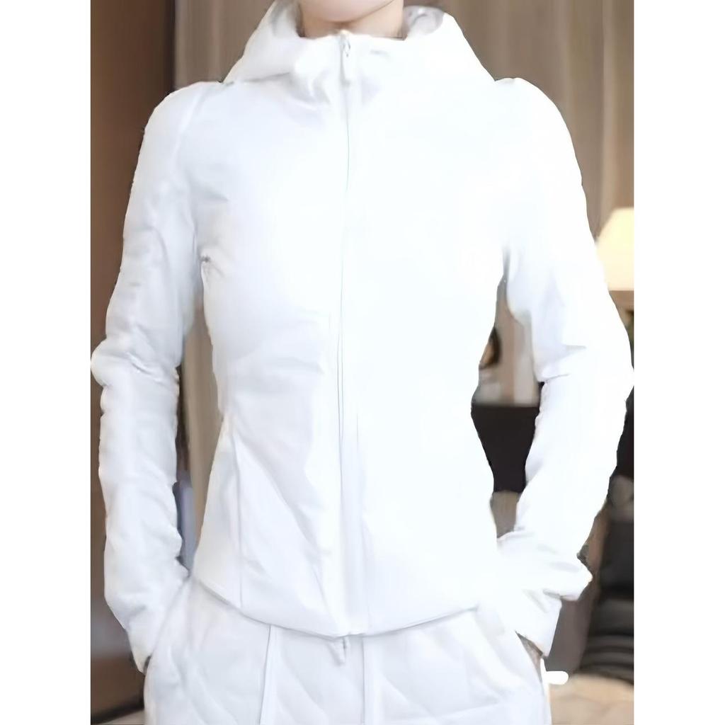 Kadın Şık Dar Kesim Hafif Kapitone Ceket - Sonbahar/Kış için Vücuda Oturan Uzun Kollu Fermuarlı Mont