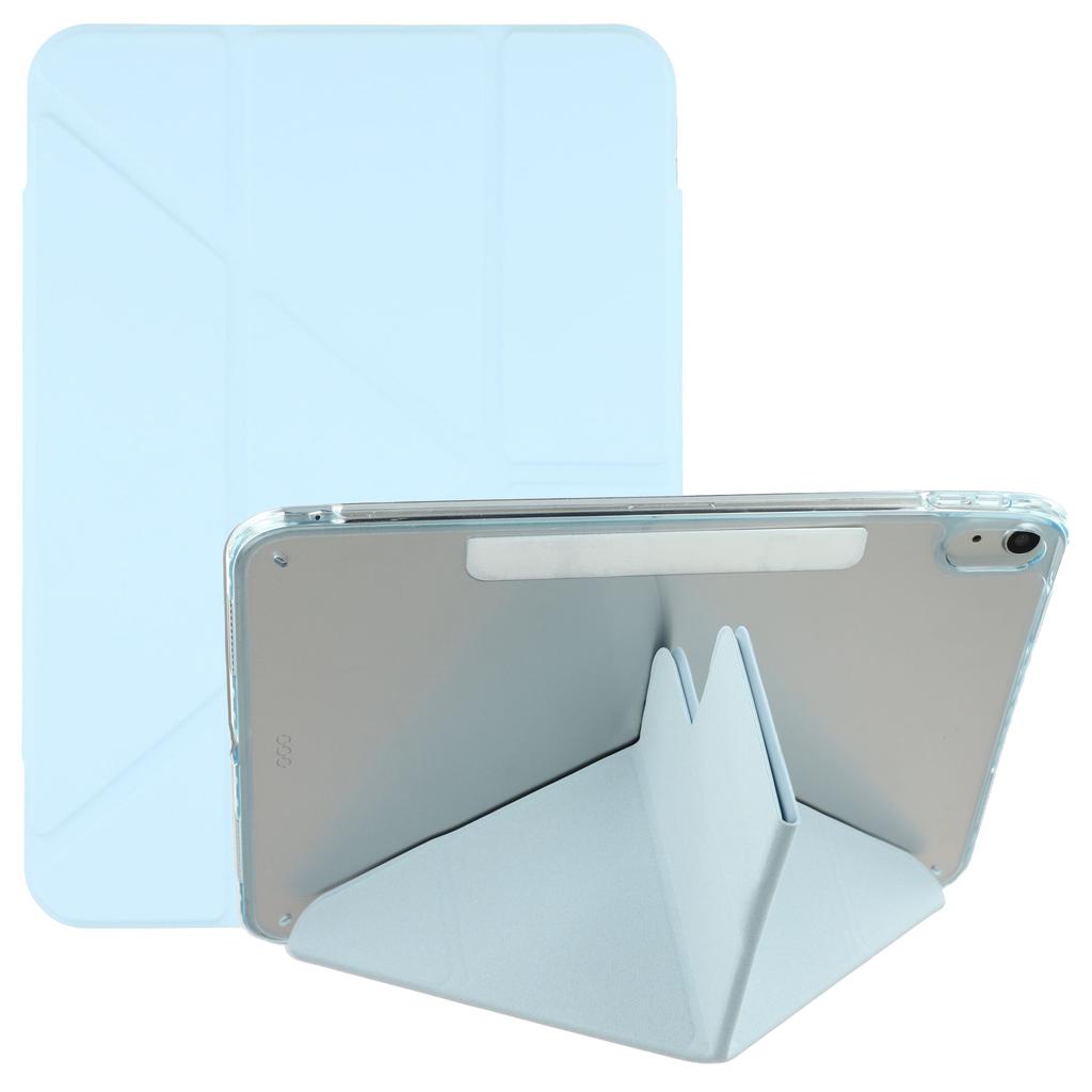 For iPad (2025)/10.9 (2022) Case Magnetic Dual Clasp PU TPU Acrylic Origami Stand Tablet Cover