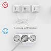 Safety Door Adapter Converter 16 A 250 V AC EU Power Plug Outlet Conversion Socket  Travel Use