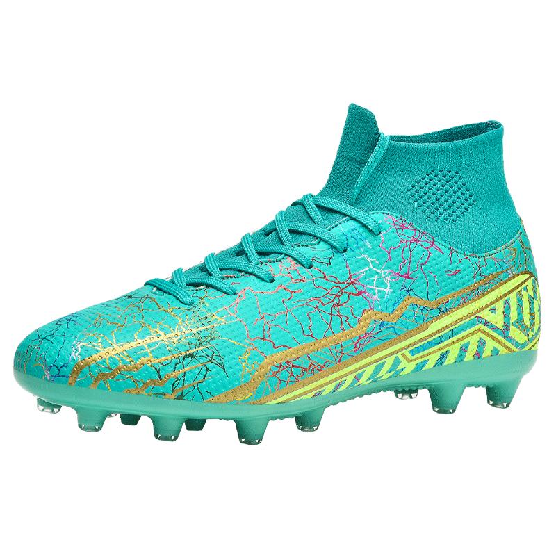 

2025 Fashion Men s Sports IC Indoor Flat Bottomed Football Shoes Adult High-Tops Wear Resisting Training Shoes Teenagers Non Sli 47 зелёный