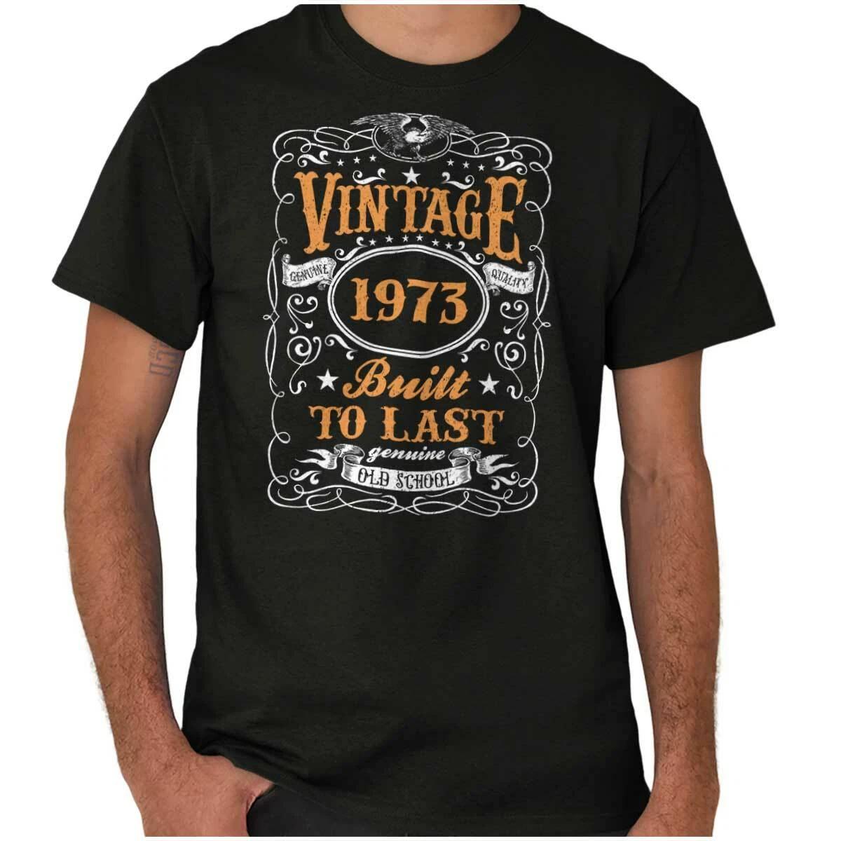 Vintage Genuine 1970 Birthday Built To Last Womens or Mens Crewneck T Shirt Tee XXXXL