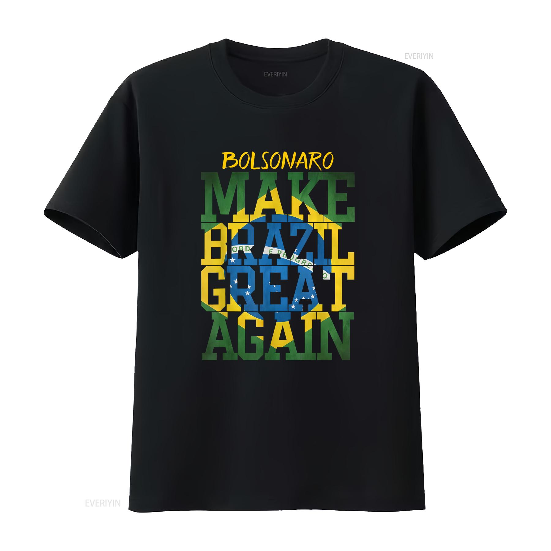 

Bolsonaro 2018 para presidencia do Brasil T Shirt vintage Washed Stretched Unisex Stylish Top For Everyday Wear fashion 4XL