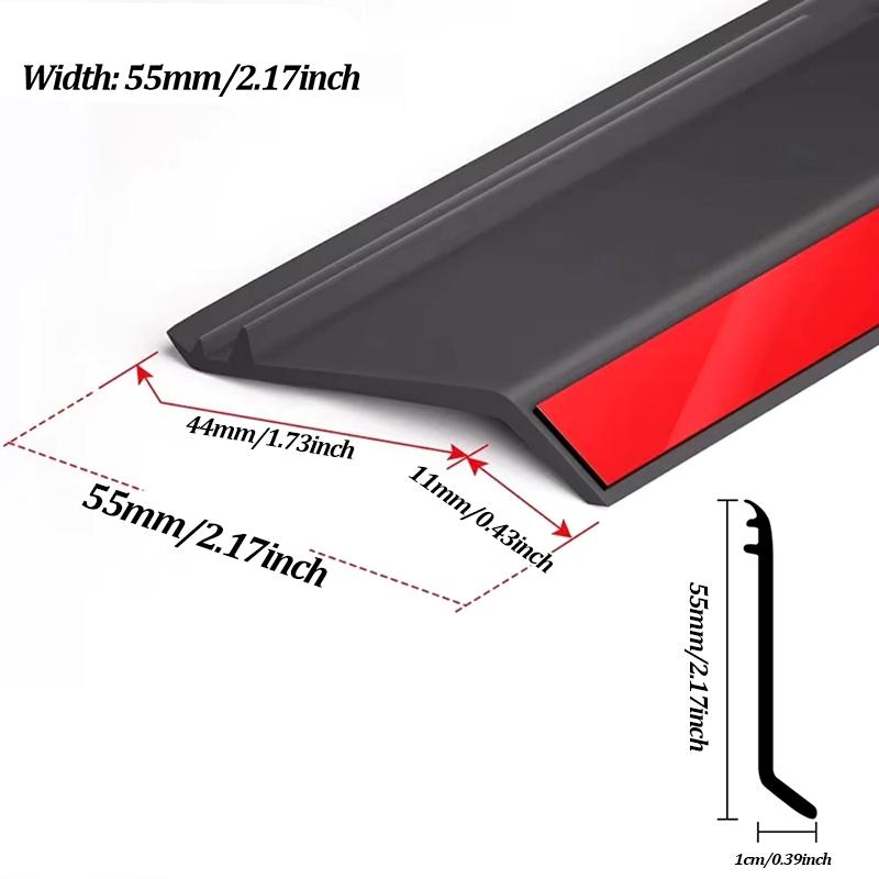1m Aluminum Alloy Window Edge Water Deflector Sealing Strip Balcony Water Blocking Bar Sliding Window Windproof Waterproof Board